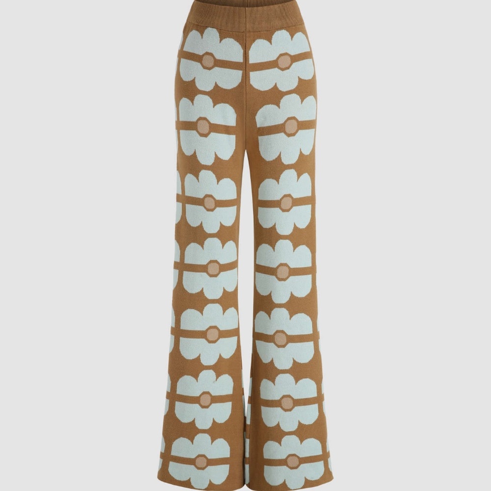 Floral Design Stretch Pants